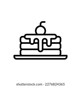 icono de panqueque para tu sitio web, móvil, presentación y diseño de logotipo.