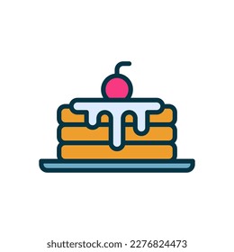 pancake icon for your website, mobile, presentation, and logo design.
