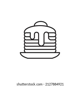 pancake icons  symbol vector elements for infographic web