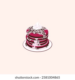 Pancake Illustration for design needs, Landing Pages, Animation, Apps, Presentations, Content Creator and other Promotions