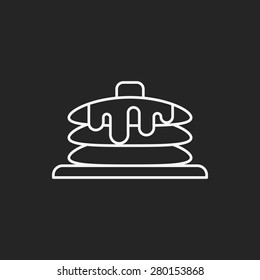 pancake line icon