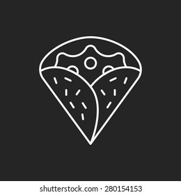 pancake line icon