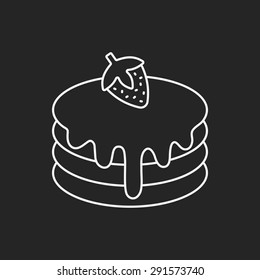 pancake line icon