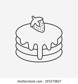 Pancake Line Icon