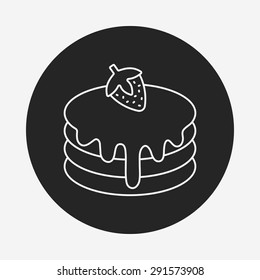 pancake line icon