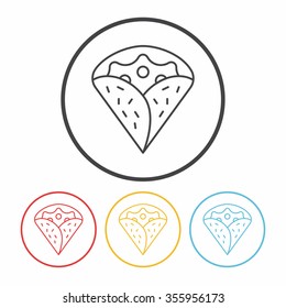 pancake line icon