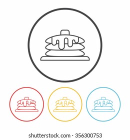 pancake line icon