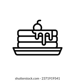 pancake line icon. vector icon for your website, mobile, presentation, and logo design.