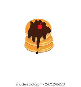 Pancake Logo Design und Icon, Mini Pancake