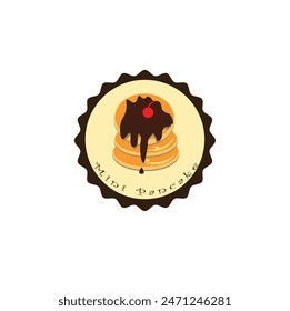 diseño e icono del logotipo del panqueque, mini panqueque