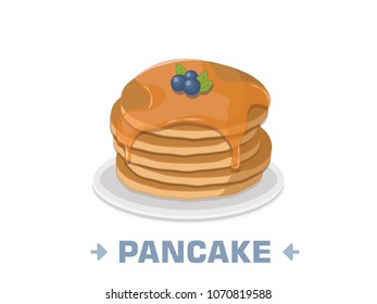 Pancake on plate