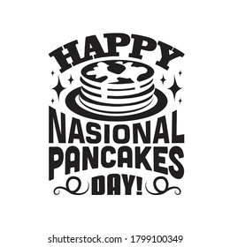 Pancake Quote and saying. Happy National Pancakes day