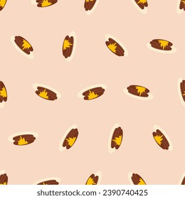 Pancake seamless pattern. Suitable for backgrounds, wallpapers, fabrics, textiles, wrapping papers, printed materials, and many more.