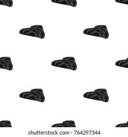 Pancake, single icon in black style.Pancake, vector symbol stock illustration web.