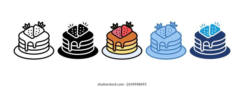 Pancake Stack Icon Element For Design