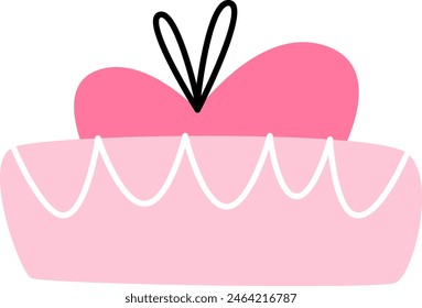 Pfannkuchen Süße Bäckerei Vektorillustration