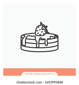 Pancake symbol Icon Vector Illustration