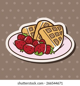 pancake theme elements vector,eps