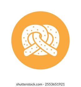 Pancake vector gylph Circle Icon. Eps 10 file