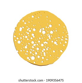 ilustración de pancake Vector aislada en fondo blanco. Flapjack redondo. Semana del panqueque.  refrigerio.