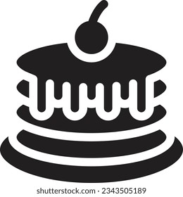 pancake Vector illustration on a transparent background.Premium quality symmbols.Glyphs vector icon for concept and graphic design. 
