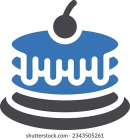 pancake Vector illustration on a transparent background.Premium quality symmbols.Glyphs vector icon for concept and graphic design. 
