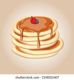 Pancake vector illustration premium vector illustration