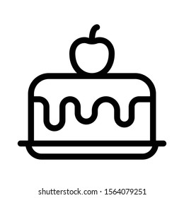 pancake vector thin line icon 