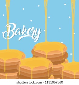 Pancakes bakery food