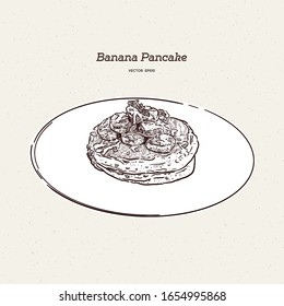 Walnut Banana Pancakes のイラスト素材 画像 ベクター画像 Shutterstock