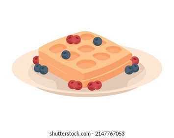 Pfannkuchen und Beeren in der Schale