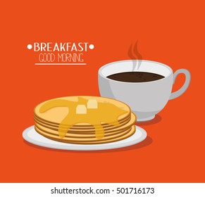 Pancakes and breakfast design