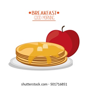 Pancakes and breakfast design