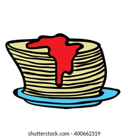 pancakes cartoon