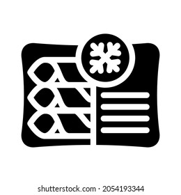 pancakes frozen dessert glyph icon vector. pancakes frozen dessert sign. isolated contour symbol black illustration