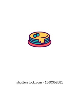 Pancakes icon design. Gastronomy icon vector illustration