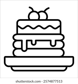 Pancakes Icon Element For Design