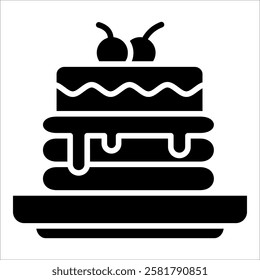 Pancakes Icon Element For Design
