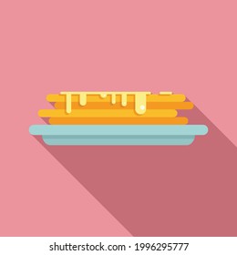 Pancakes icon. Flat illustration of Pancakes vector icon for web design
