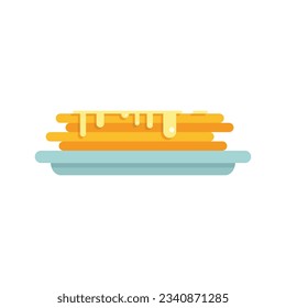 Pancakes Symbol. Flache Illustration von Pancakes, Vektorsymbol für Webdesign einzeln