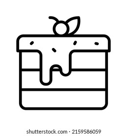 Pancakes Icon. Line Art Style Design Isolated On White Background