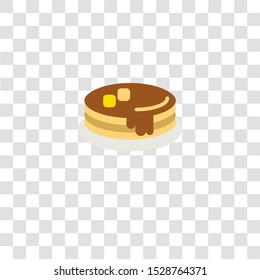 pancakes icon sign and symbol. pancakes color icon for website design and mobile app development. Simple Element from gastronomy set collection for mobile concept and web apps icon.