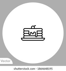 Pancakes icon sign vector,Symbol, logo illustration for web and mobile