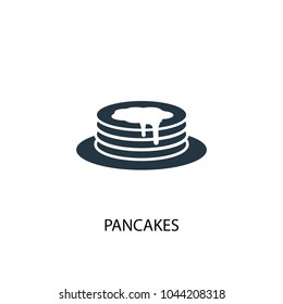 pancakes icon. Simple element illustration. pancakes concept symbol design from Russia collection. Can be used for web and mobile.