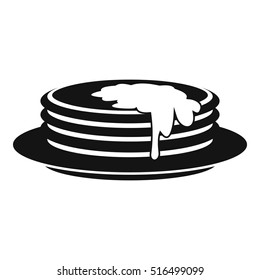 Pancakes icon. Simple illustration of pancakes vector icon for web