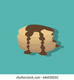 Pancakes icon, vector illustration design. Sweets collection.