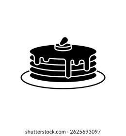 pancakes icons  symbol vector elements for infographic web