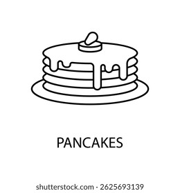 pancakes icons  symbol vector elements for infographic web
