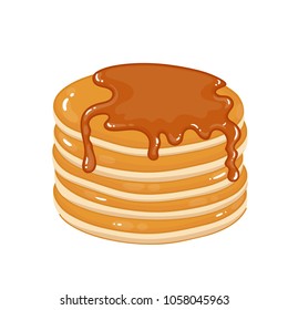 Pancakes with maple syrup