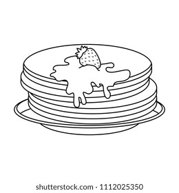 pancakes with maple syrup